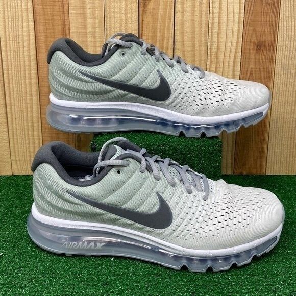 Nike 849559-101 Air Max 2017 Silver Reflective Wolf Gray Running Mens SZ 9 - Picture 1 of 12